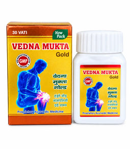 Vedna Mukta Gold | 30 Vati – Ayurvedic Relief for Pain and Inflammation